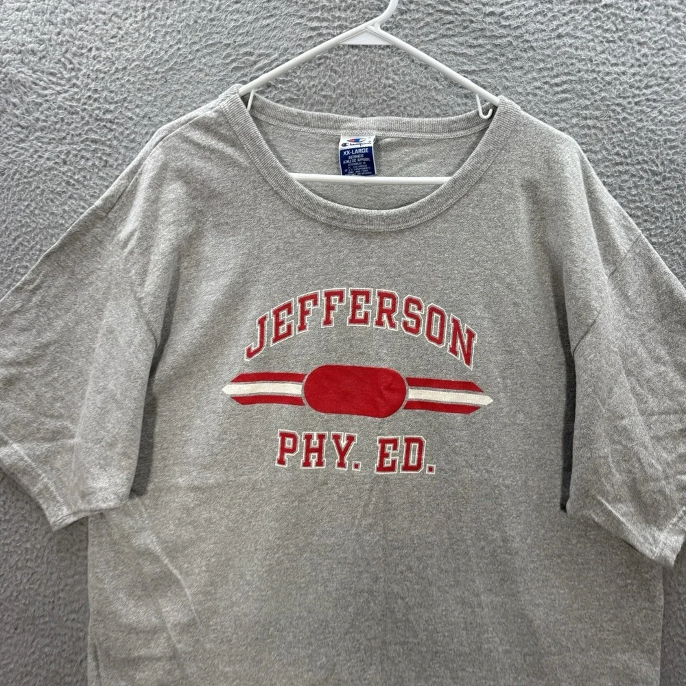 Vintage Champion Shirt Adult 2XL XXL Gray Crewneck Tee College University Y2K - Picture 9 of 12